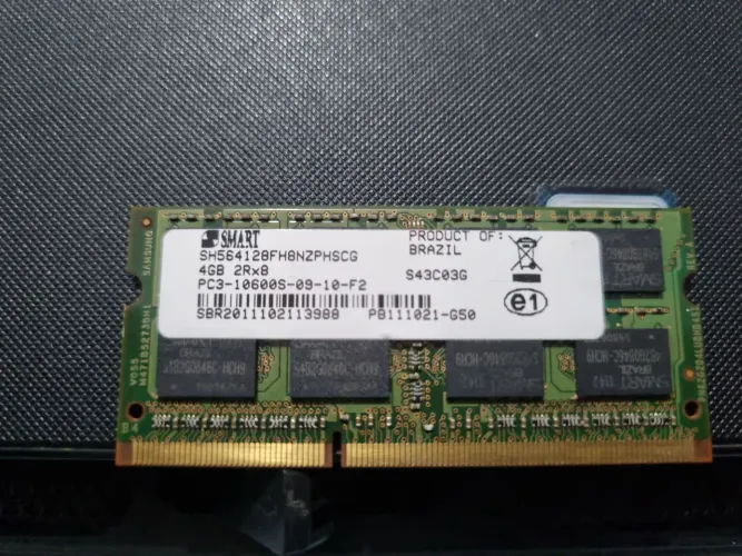 Memória Notebook Smart DDR3 4GB 10600S