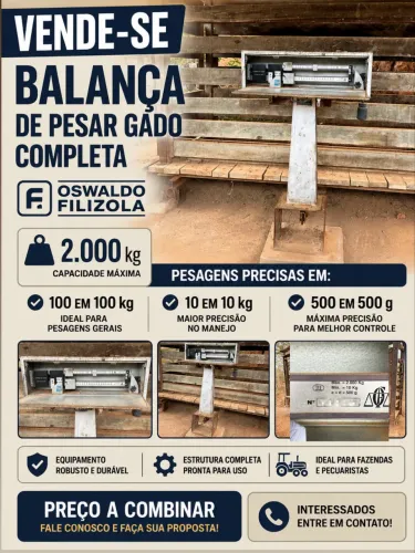 VENDE-SE BALANÇA DE GADO!!!