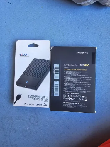 SSD Samsung 870 QVO 2tb + Case Exbom