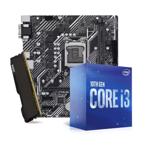 Kit gamer i3 10f geração , placa mãe+processador+memoria ram+rx5500 8gb, aceito propostas