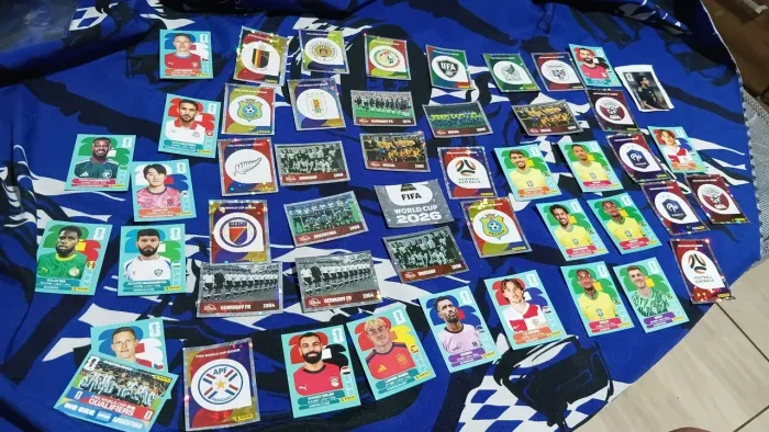 Lote de figurinhas da copa do mundo 2026