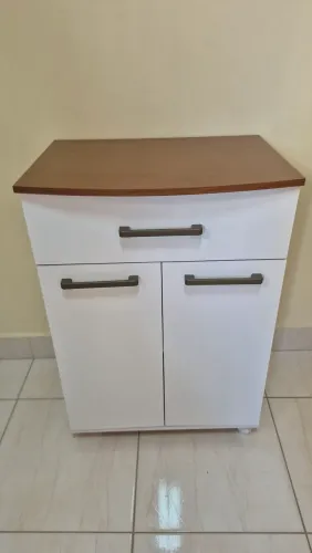 VENDO ARMÁRIO MULTIUSO 2 PORTAS E 1 GAVETA - COM RODINHAS
