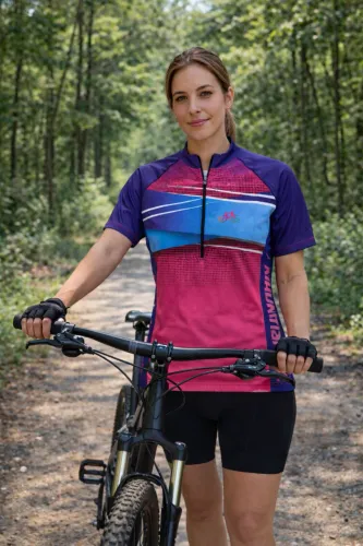 Camisa de Ciclismo Feminina com Proteção UV Bike