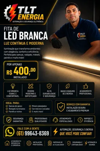 Leds instalados eletricista