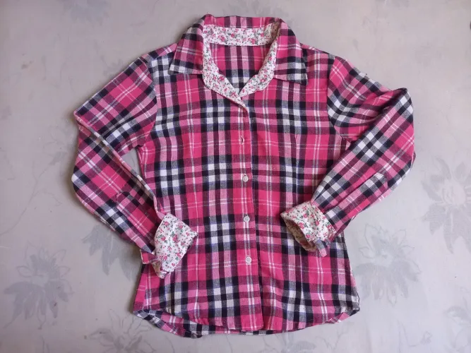 Camisa xadrez feminina festa junina