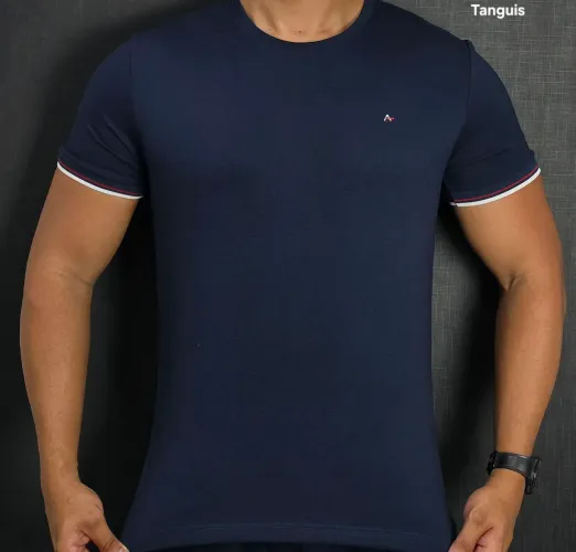 Camisa básica algodão peruano