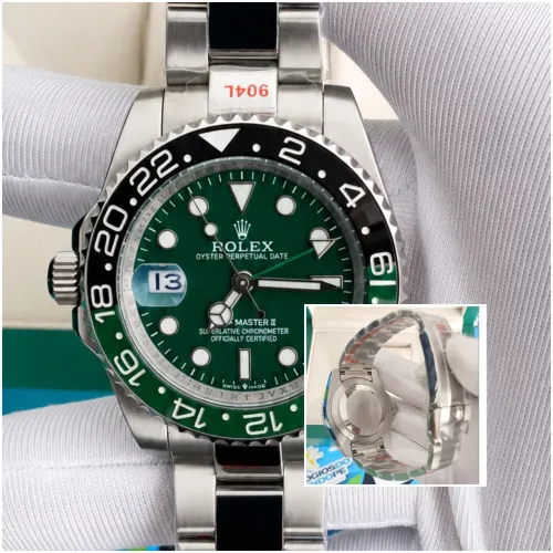 RELOGIO GMT MASTER II FUNDO VERDE AUTOMÁTICO 