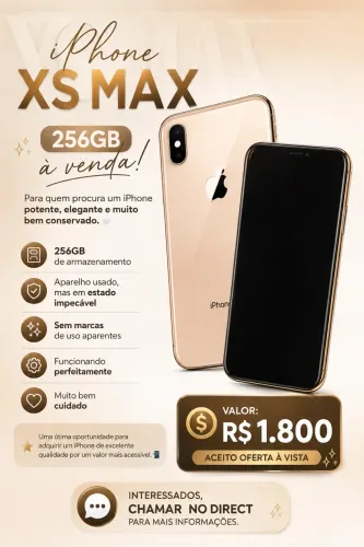 iPhone XS Max sem marcas de uso