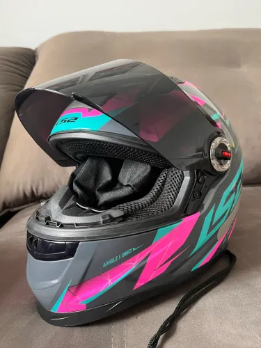 Vendo capacete Ls2 Ff358 Draze Rosa Tamanho 54