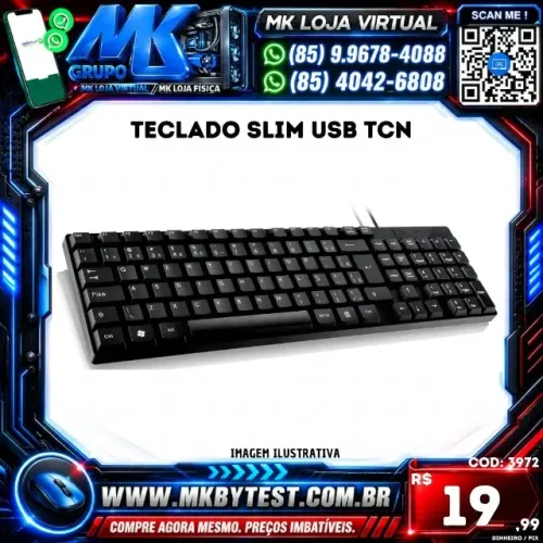 Teclado Slim USB tcn