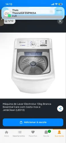 Máquina de lavar roupa 