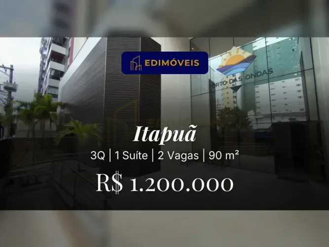 Apartamento em Itapuã: 3 quartos, suíte e lazer para toda a família!