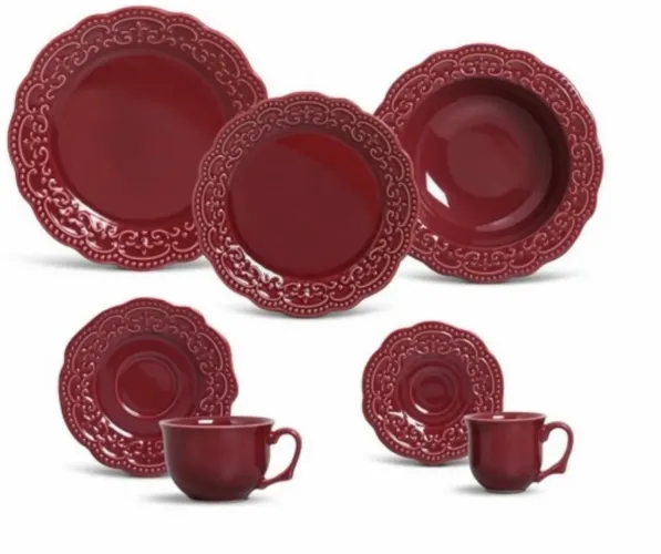 Aparelho de Jantar 42 peças + brindes (peças de reposição) Porto Brasil