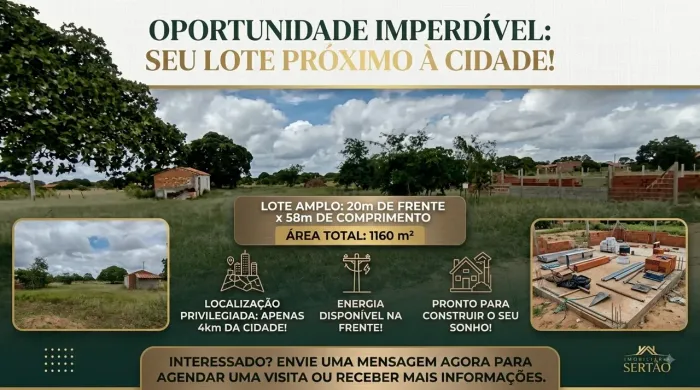 Vende-se terreno 20x58