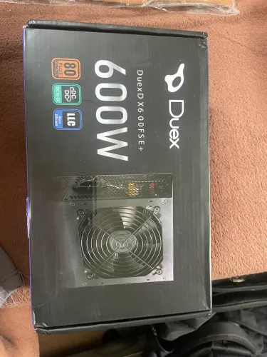 Fonte 600w Atx Duex Dx 600wfse+, Bivolt Automático, 80 Plus Bronze, Pfc Ativo, Preto