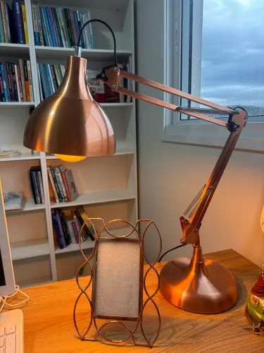 LUMINÁRIA ROSÊ DE MESA + PORTA RETRATO