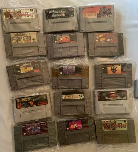 Lote Fitas Super Nintendo