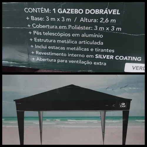 Tenda articulada mor