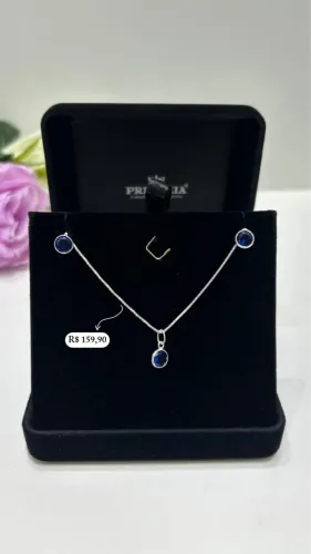 Conjunto em prata 925