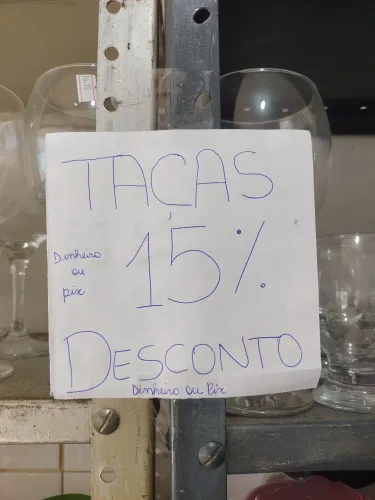 Taças de vidro