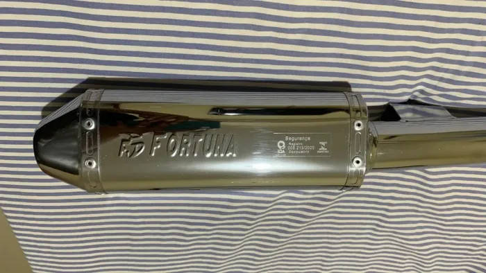 ESCAPAMENTO FAN 125 09/15 MINI TRI FORTUNA AF3169<br><br>CROMADO FORTUNA AF3169