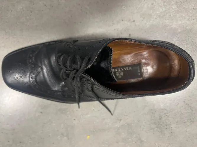 Sapato Social Masculino Via Vêneto - Couro Legítimo - Nº 36