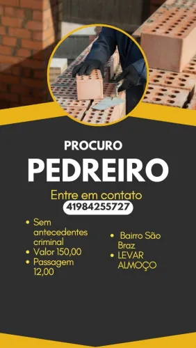 Contrato pedreiro