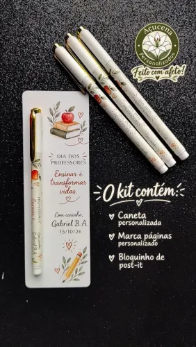 Kit Dia dos Professores | Caneta Personalizada