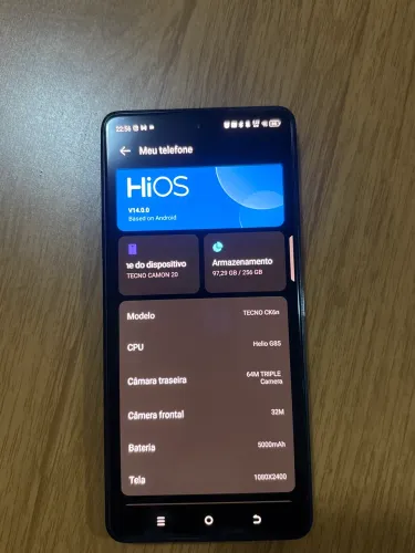 Smartphone Tecno Camon 20 256GB 8GB Android 14
