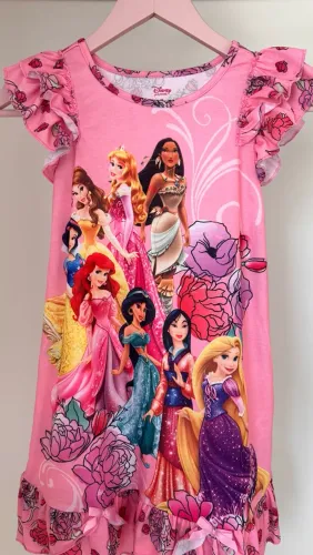 Camisola Infantil Princesas Rosa - Disney Store