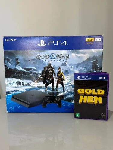 PS4 Slim 1tb na caixa DESBLOQUEADO jogos e garantia para exigentes 