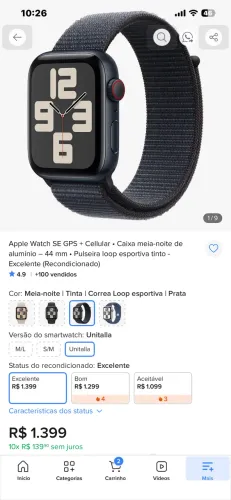 Apple Watch SE 2 Celular + GPS 44mm