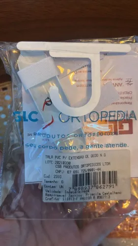 TALA PUC PARA EXTENSAO DE DEDO