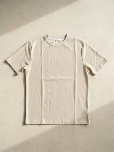 Camiseta Zara Masculina Oversized Texturizada Off White GG Nova Original