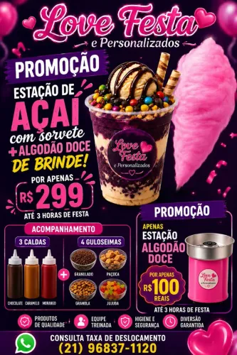 Estação de açaí e sorvete!!