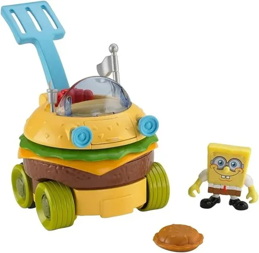 Bob Esponja Carro Hambúrguer imaginext (Krabby Patty Wagon), Fisher-Price