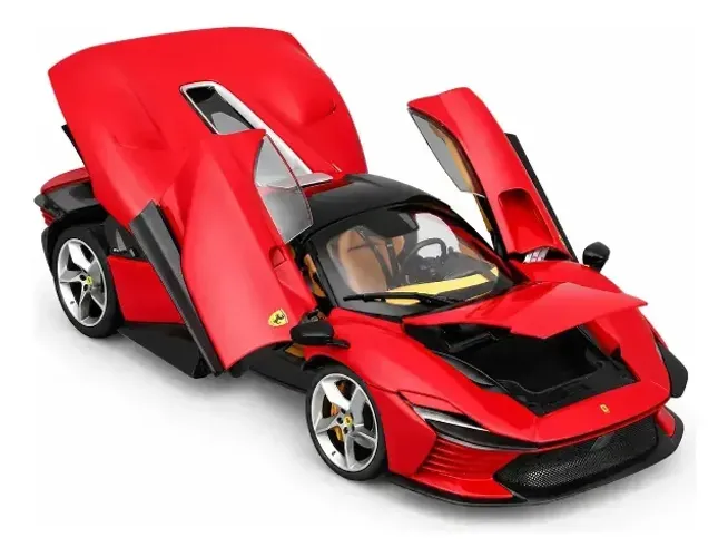 MINIATURA DE CARRO BURAGO 1:18 SIGNATURE DAYTONA SP3 VERMELHA (18-16912)