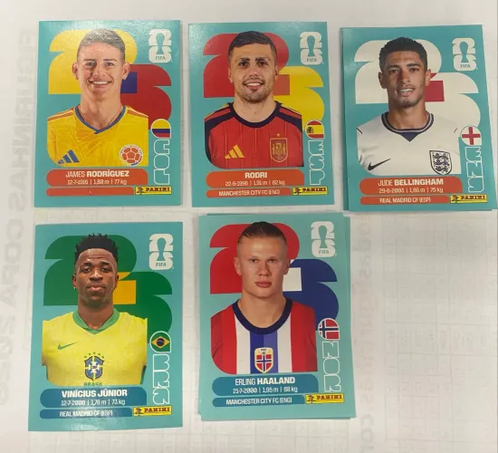 Figurinhas da copa 2026. Preço unitário 