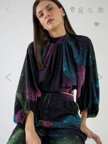 Blusa Manga 3/4 Estrela Cadente Lez a Lez