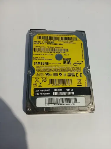 HD DE 160GB PRA NOTEBOOK OU COMPUTADOR/ENTREGO NA REGIÃO