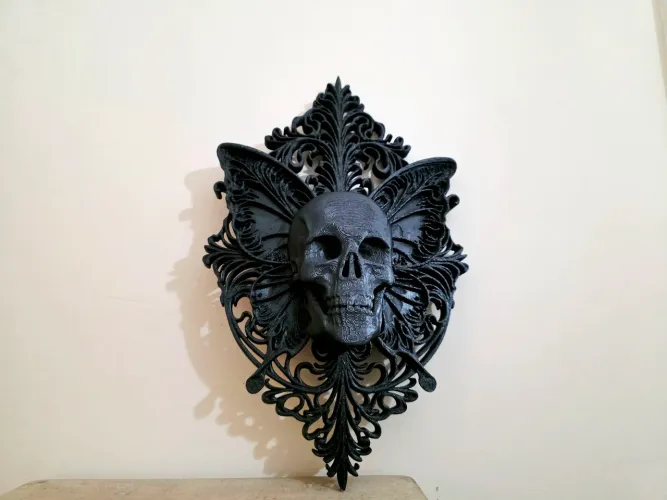 Decoração de parede - Caveira de fada gótica