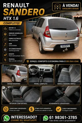 Renault Sandero Privilège Hi-flex 1.6 16V 5P 2008