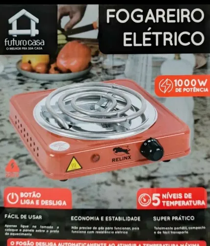 Fogão elétrico 01 boca 1000W