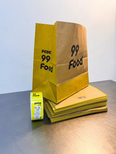 50 Sacos Kraft Delivery GG (Grande) 99 Food 30x33x17