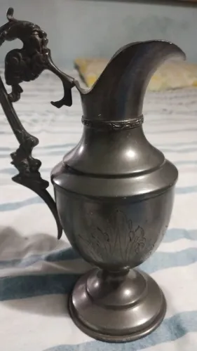 Jarra antiga estanho peltre 925