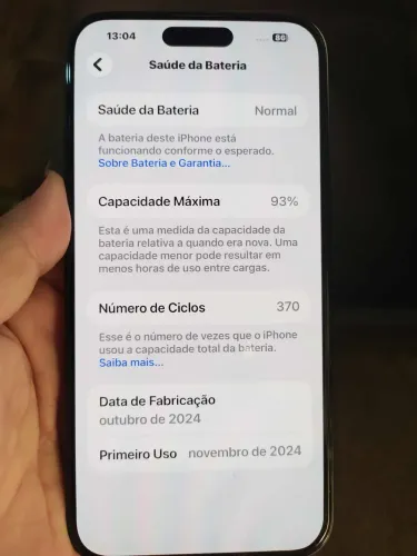iPhone 16 plus 93% 128gb IMPECÁVEL