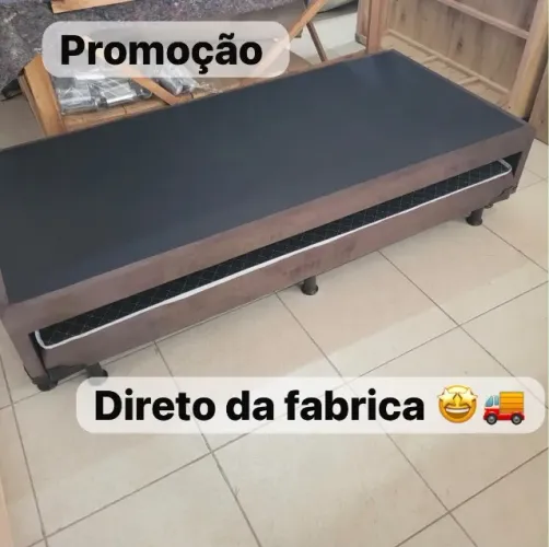 Cama box solteiro novo
