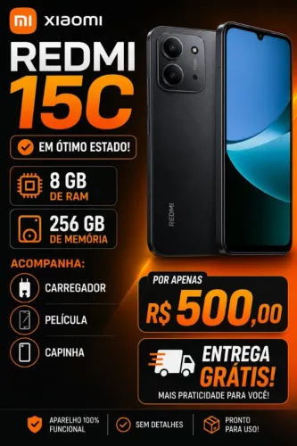 ? Redmi 15C 256GB | 8GB RAM | Excelente estado