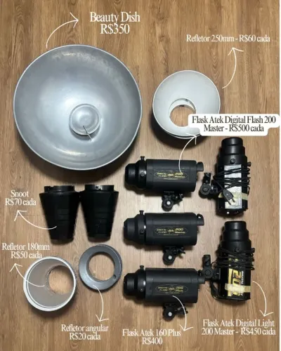 Flash / Tocha iluminação profissional para fotografia