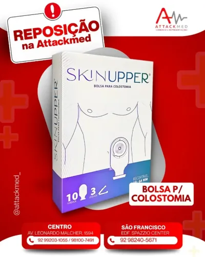 BOLSA COLOSTOMIA OPACA, ABERTA, DRENAVEL, C/FILTRO, RECORTAVEL 19-64MM  - SKINUPPER